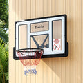 Wall-mounted basketball hoop with 'Everfit' branding on a wooden wall
