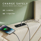 Artiss King Bed Frame – USB Charging, Storage Drawers, 300KG