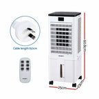 Bring a cooler, more comfortable breeze into your home with this Devanti 8L evaporative air cooler. It combines fan circulation, evaporative cooling and humidifying functionality, with an 8L water tank and four reusable ice packs for refreshing airflow when the weather heats up.