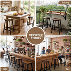 Artiss Bar Stools Set of 2 – Industrial Rustic Kitchen Counter Stools