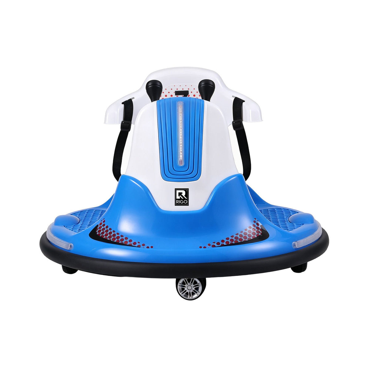 Rigo 12V Kids Bumper Ride-On Car — Blue