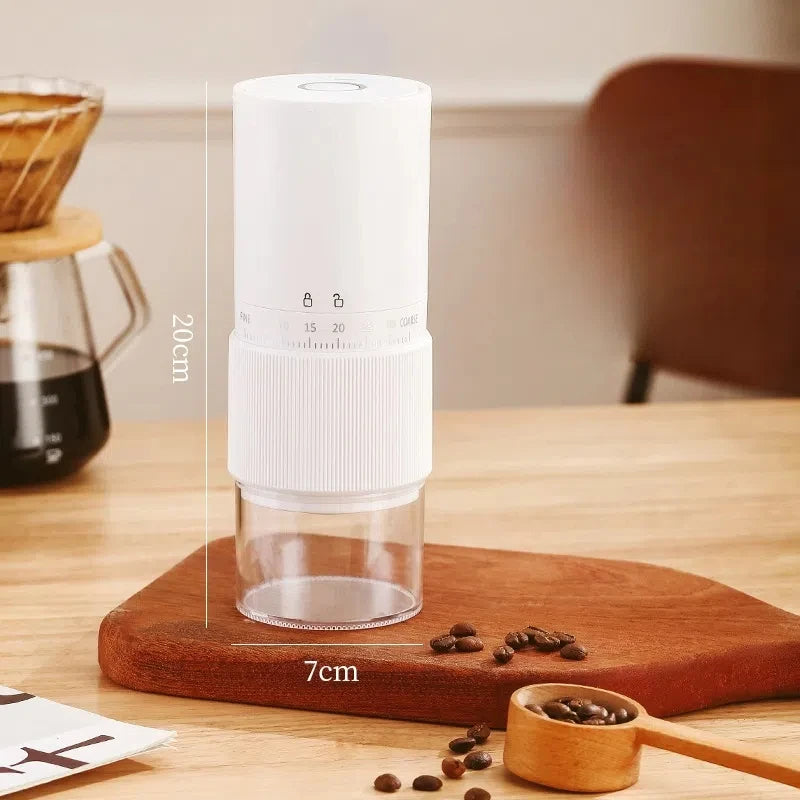 Portable Electric Coffee Grinder – 30-Setting Burr Grinder