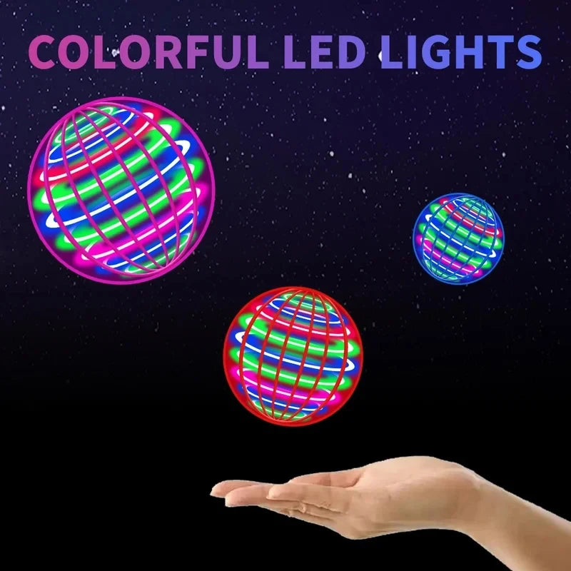 Colorful LED lights on a dark background with a hand reaching out.