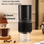 Portable Electric Coffee Grinder – 30-Setting Burr Grinder