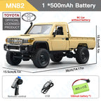 Toy RC car with remote control, USB cable, and 500mAh battery on a white background