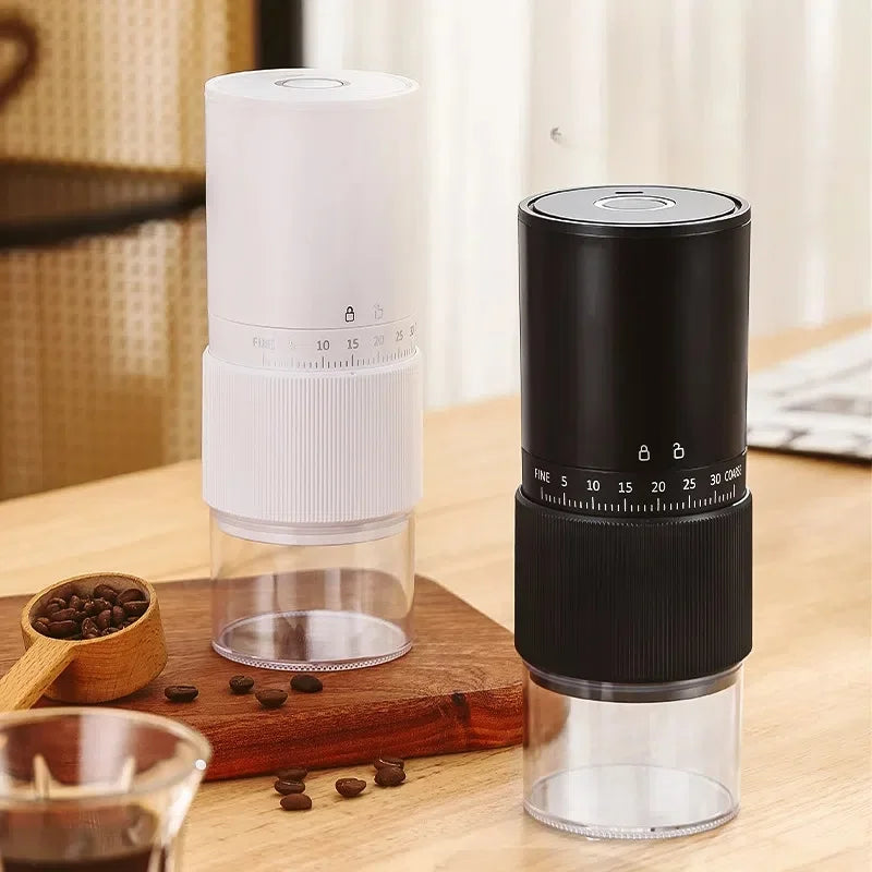 Portable Electric Coffee Grinder – 30-Setting Burr Grinder