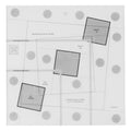 Quilt pattern layout with labeled sections on a white background