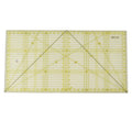 Quilting ruler with grid lines on a white background