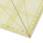 Ruler with grid lines and measurements on a white background