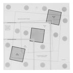 Quilt pattern layout with labeled sections on a white background
