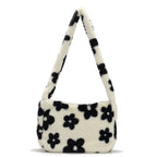Plush Underarm Bag, Ladies Fluffy Shoulder Bag, Women Furry Purse Fluffy Tote Bag for Autumn and Winter