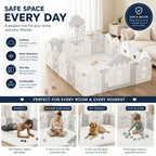 Baby Play Mat 150 x 200cm – Cream White