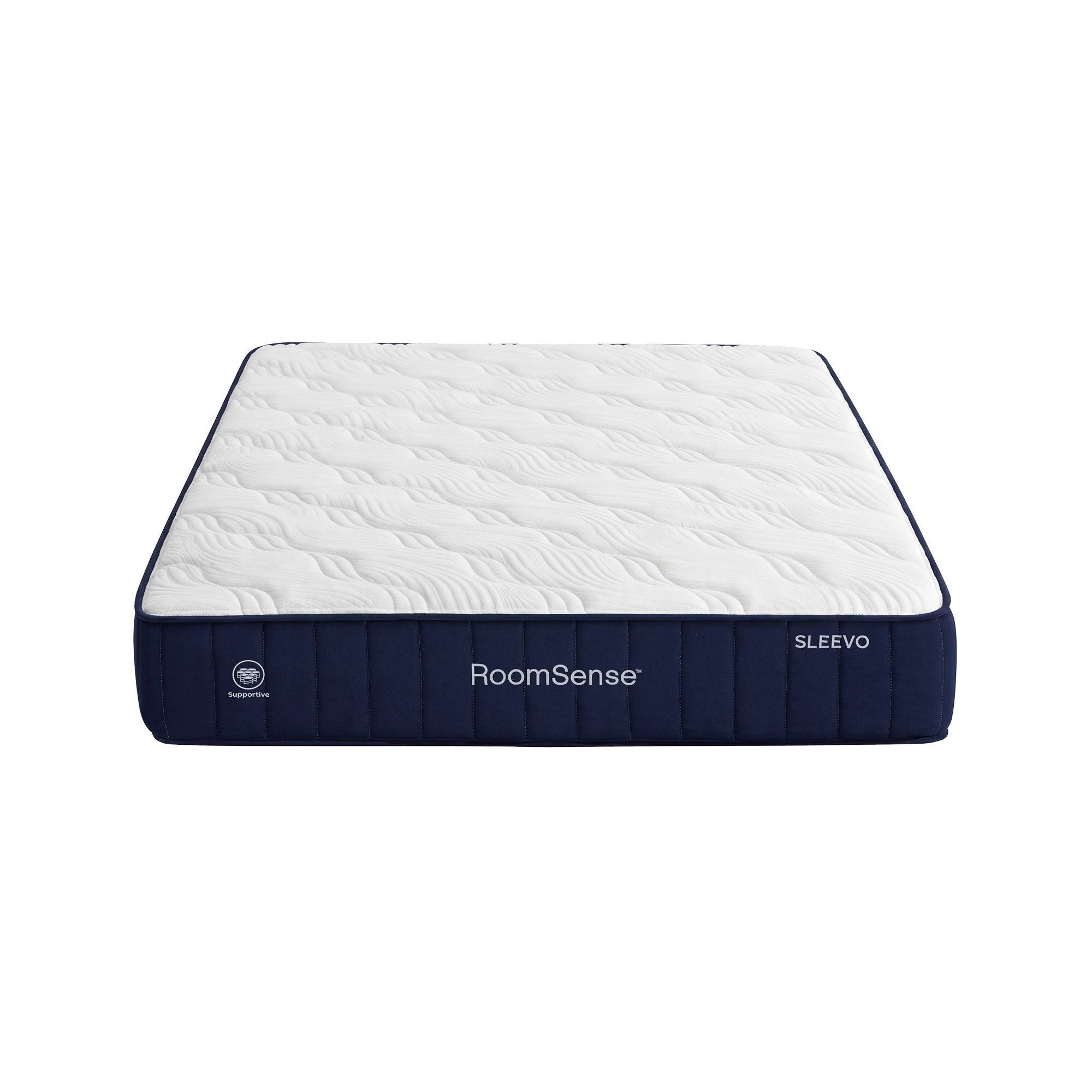 Mattress with 'RoomSense' branding on a white background