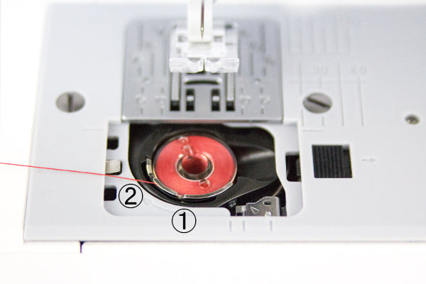 Yes just drop your bobbin in the front loading bobbin case 