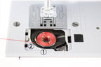 Yes just drop your bobbin in the front loading bobbin case 