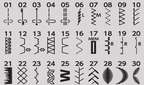 What a large range of wanted stitchs on the elna 350
