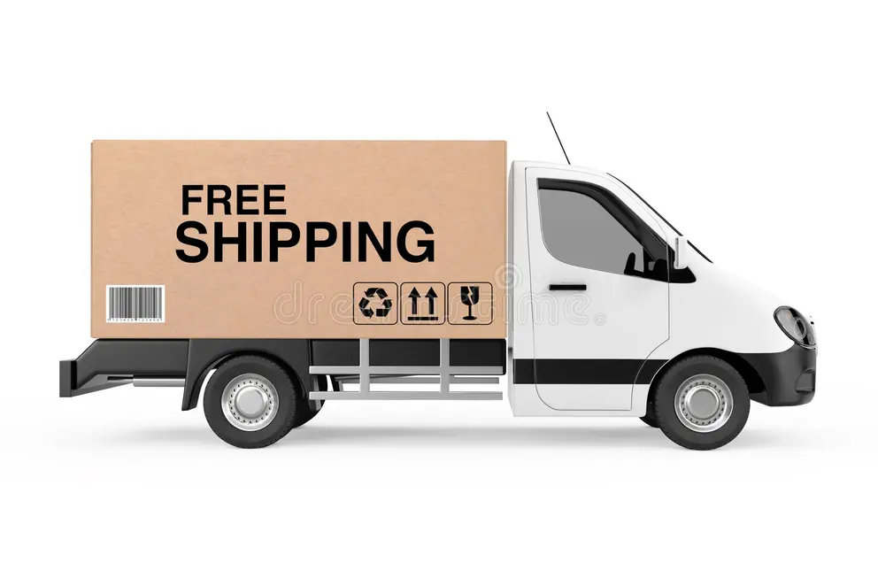 Delivery van representing free standard delivery