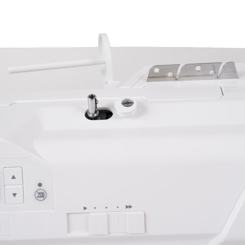 bobbin winder and speed controller on the new Janome SewSwitsch sewing and overlocker machine