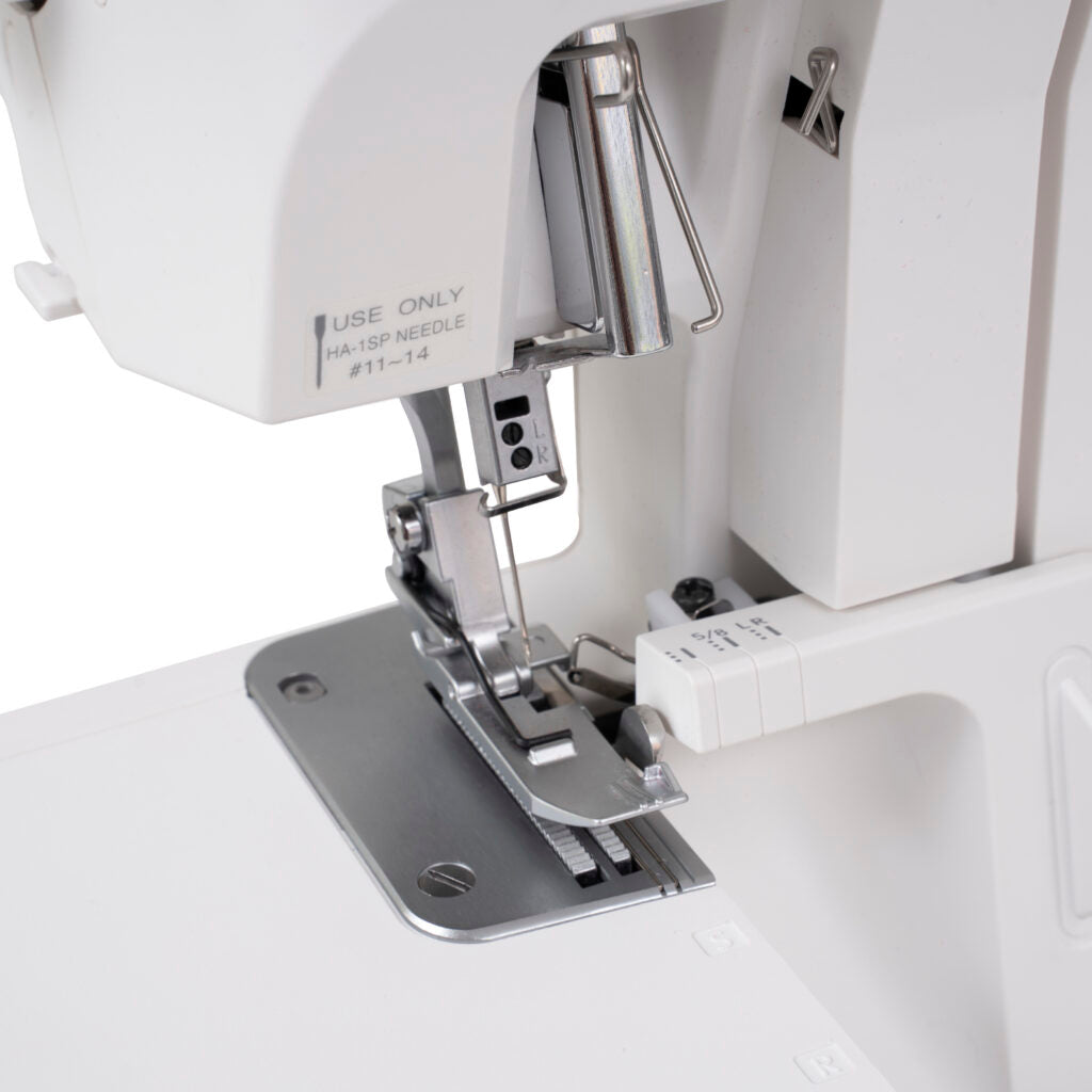 The overlocker area on the new Janome SewSwitch combo sewing machine