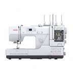 Showing the intenals on the new Janome Sew Switch sewing and overlocking machine