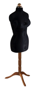 Black version Lady Valet medium dressmaking dummy