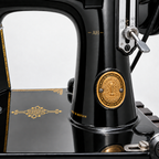 Note the stitch length lever on this Singer feathweight sewing machine. Yes it sews in reverse too